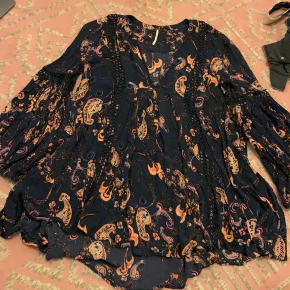 Free People Tops - Free people crochet detail tunic